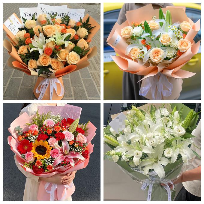 抚州市溪县资溪县东乡广昌县鲜花店同城配送朋友生日玫瑰百合花束