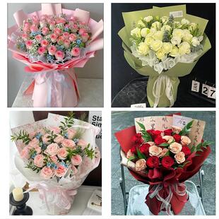 桂林市秀峰叠彩区象山七星区花店同城配送女友生日情人节玫瑰花束