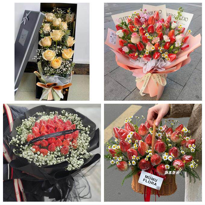 江西抚州市宜黄金溪资溪广昌县同城鲜花店玫瑰草莓花束送女友闺蜜