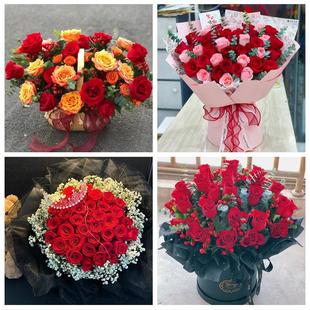 安徽阜阳市临泉太和阜南颍上县同城花店情人节送女友老婆玫瑰鲜花