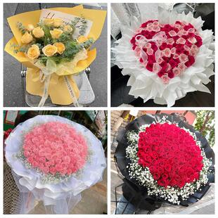 上海市浦东新区周浦新场大团镇同城鲜花店情人节玫瑰表白女友老婆