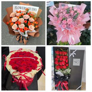 北京市房山区城关新镇向阳街鲜花店同城送女朋友闺蜜女神节红玫瑰