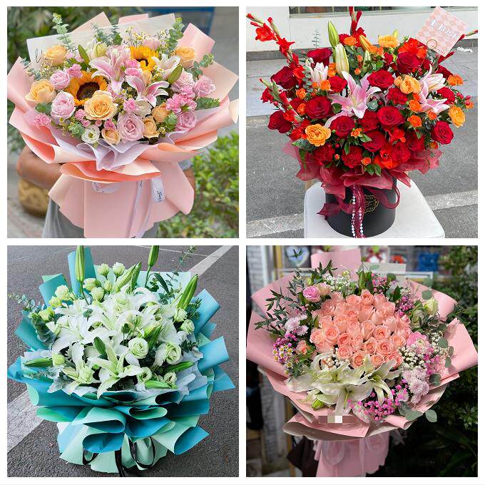 湖南怀化市靖州县通道县洪江市鲜花店同城送玫瑰香水百合生日花束