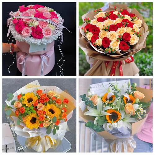 送郴州市桂东县安仁县资兴市花店同城送男女友领导玫瑰混搭鲜花束