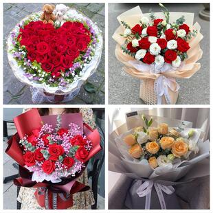 湖南怀化市麻阳县新晃县芷江县同城鲜花店订33朵玫瑰送情人女朋友