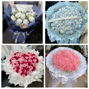 黑龙江省牡丹江市西安区林口县同城鲜花店情人节玫瑰表白女友老婆