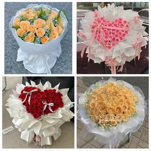 送许昌市襄城县禹州市长葛市花店同城配送女友生日情人节玫瑰花束