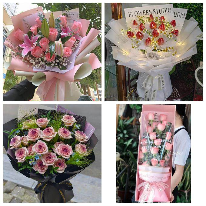 江苏南通市如东启东如皋海门市同城鲜花店玫瑰草莓花束送女友闺蜜