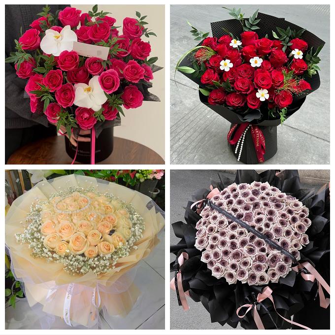 广东湛江市廉江市雷州市吴川市同城花店送女朋友玫瑰订生日鲜花束