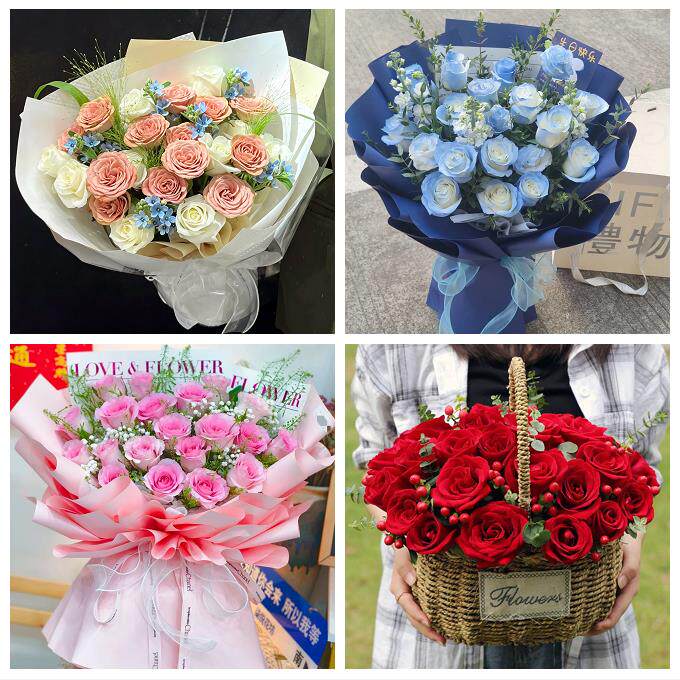 蚌埠市淮上区怀远五河固镇县鲜花店同城送女朋友520玫瑰老婆生日