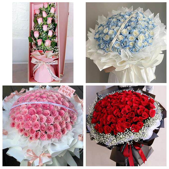 郑州上街惠济区中牟县巩义市同城鲜花店情人节表白送玫瑰花束礼盒