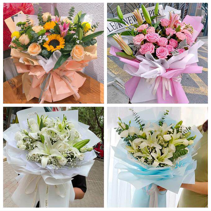 北京朝阳三里屯左家庄香河园鲜花店同城配送老婆香水百合玫瑰花束