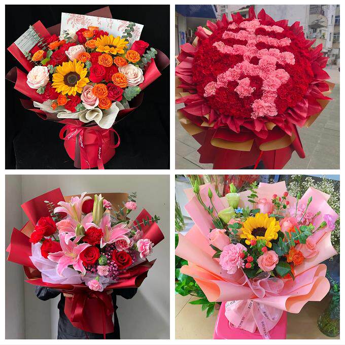 上海市奉贤区金汇四团青村镇同城鲜花店38节送长辈女士康乃馨百合