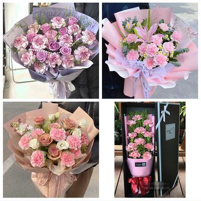 阜阳市太和阜南颍上县界首市同城鲜花店康乃馨百合送父母长辈生日