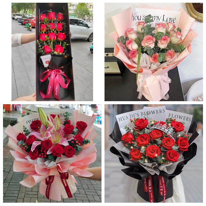 山西长治市城区郊区长治襄垣县鲜花店同城配送女神节玫瑰花束礼盒