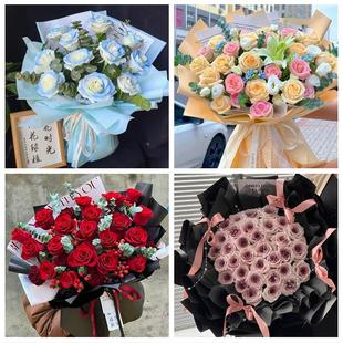 北京东城区朝阳门建国门东直门同城花店情人节送女友老婆玫瑰鲜花