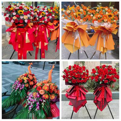 沈阳市和平区沈河大东皇姑区同城鲜花店新店开业大麦花篮公司乔迁