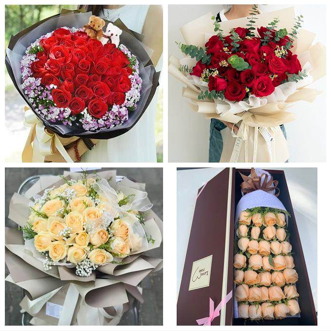 云南普洱市景东景谷镇沅江城县鲜花店同城配送媳妇女友圣诞节玫瑰