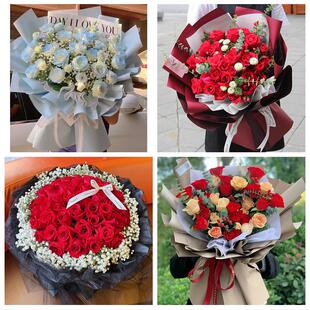 辽宁沈阳市康平县法库县新民市同城鲜花店订33朵玫瑰送情人女朋友