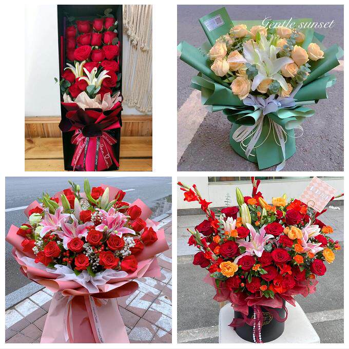 福建厦门市思明区海沧区湖里区鲜花店同城送玫瑰香水百合生日花束