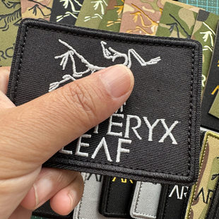 激光刺绣骷髅鸟反光魔术贴章冲锋衣臂章军鸟logo夜光迷彩士气章