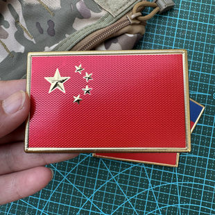 中国国旗高分子魔术贴章 超精细士气章 立体五星红旗背包贴战术