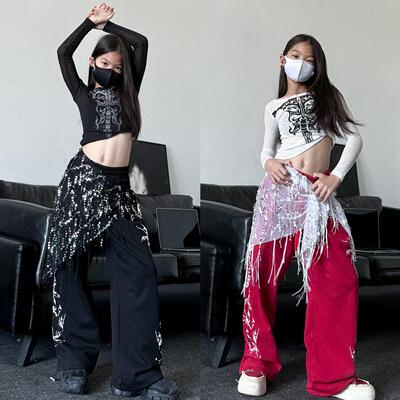 女团爵士舞演出服套装可达鸭潮酷