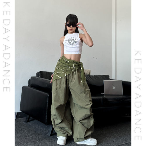 潮酷女童爵士舞女团演出服