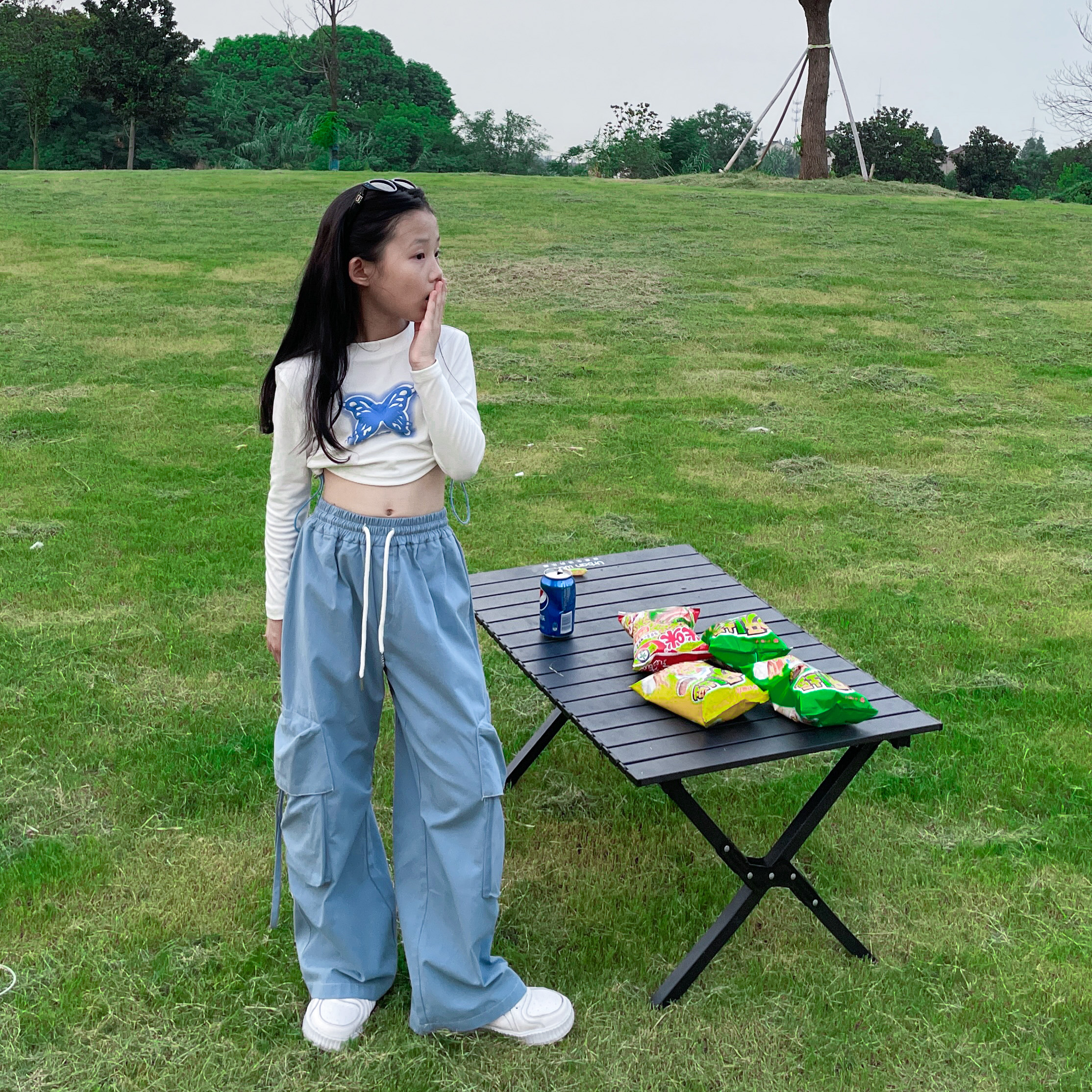 可达鸭潮酷纯棉2春秋套装