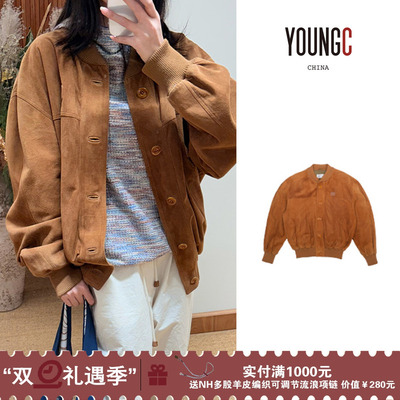 NATURAL HOTEL【麂皮质感宽松复古夹克】no退可换