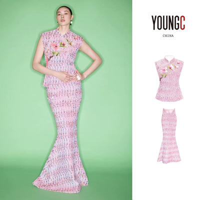 M ESSENTIAL 马凯【星灿绣布 工坊立体桃花钉珠马甲】no退可换