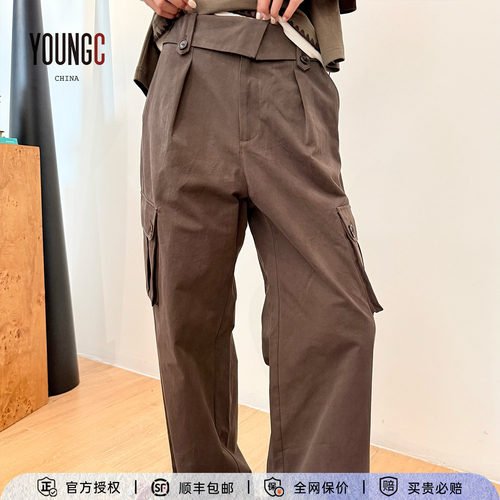 ANNENONO翻折腰头工装裤