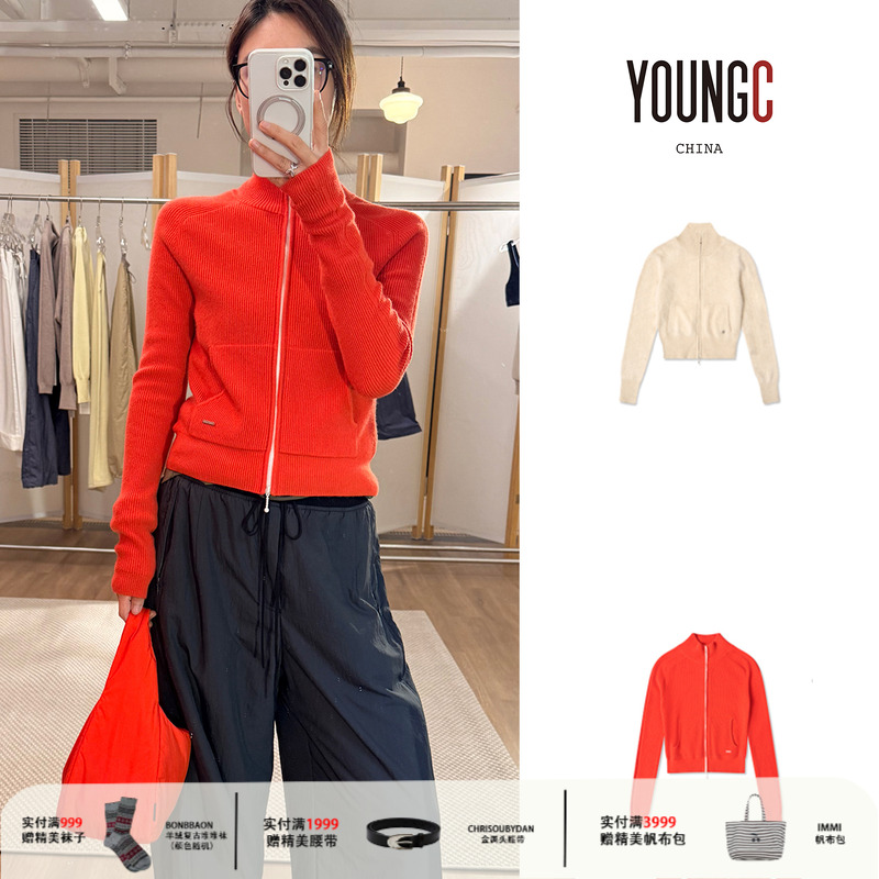 COMMXN【毛茸茸羊绒针织开衫】设计师品牌 no退可换 YOUNGC买手店