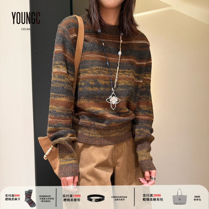 RAW STONE 设计师品牌【复古条纹毛衣】YOUNGC买手店