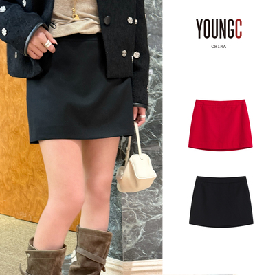 ICEDUST设计师A字褶皱半裙