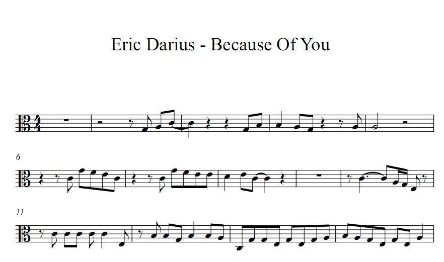 Ne-Yo - Because of You 降E中音SAX五线谱FY|msdalam kategori Alat muzik/Guitar/Piano/Fitting, instrumen MIDI/komputer Muzik, bunyi yang perlahan - dari Buy2taobao.com untuk memberikan perkhidmatan ejen Taobao profesional membeli