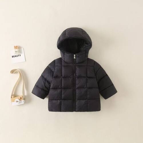 宝宝冬季加厚连帽棉服保暖