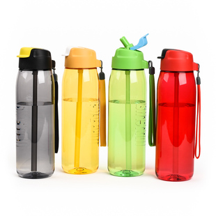 特百惠乐动乐活大容量水杯男女学生防漏吸管户外运动水壶旗舰正品