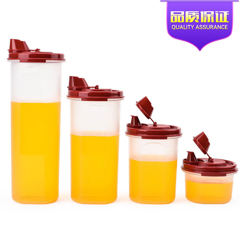 特百惠 大中小号厨房防漏油壶 密封塑料调料酱油瓶 旗舰正品包邮