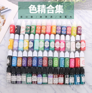 多多乐 DIY手工水晶AB滴胶硅胶珠光色精二代色精偏光色精填充物