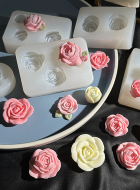 硅胶玫瑰花花苞模具diy手工