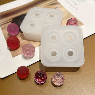 多多乐手工DIY滴胶 2cm/2.5cm镜面/磨砂切面圆球手作摆台硅胶模具