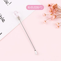 Розовая копающая ложка