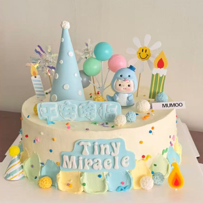蛇宝宝儿童蛋糕满月百天摆件模具