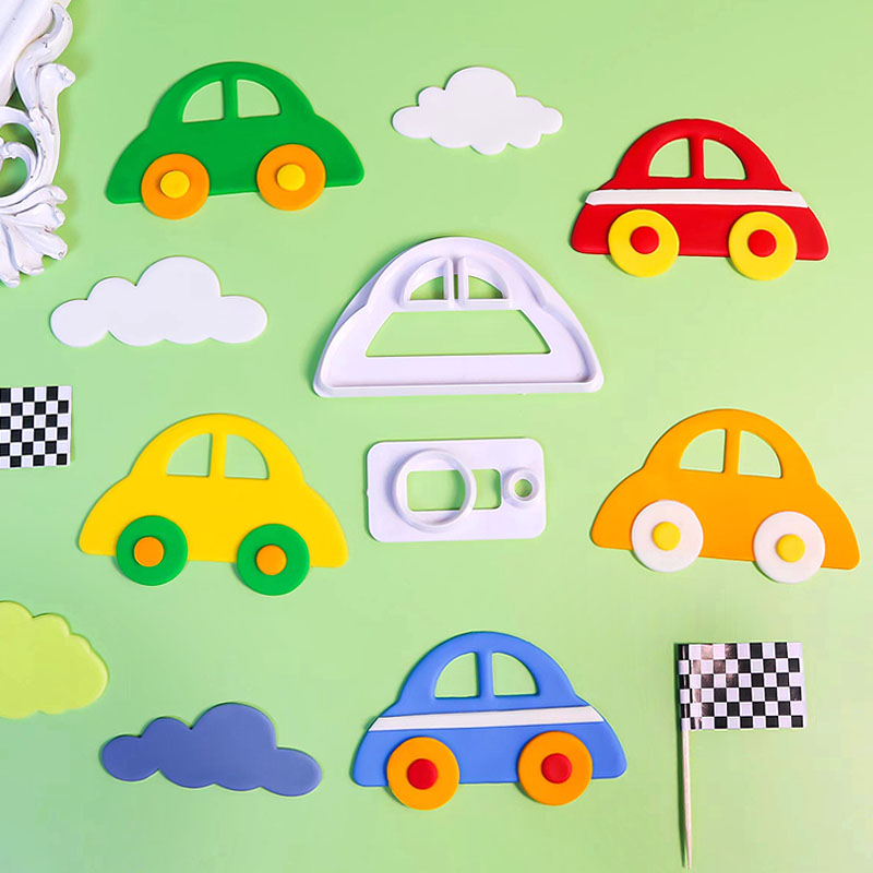 卡通小汽车模具烘焙蛋糕装饰
