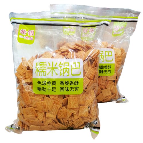 希银食品糯米锅巴粗粮制作膨化食品糕点香辣脆锅巴怀旧休闲小零食