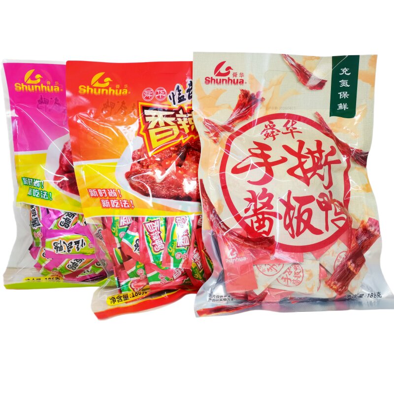 舜华临武鸭酱板鸭186g手撕香辣鸭卤味小包装零食休闲小吃湖南特产