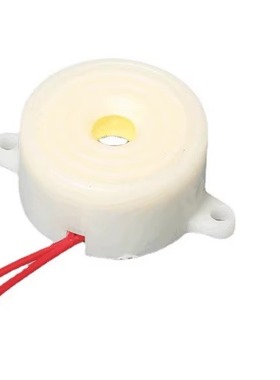 白色2012B连续声间断声12V24V压电式蜂鸣器体积小声音大清质清淅
