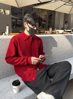 春秋休闲喜气时尚拜年针织衫