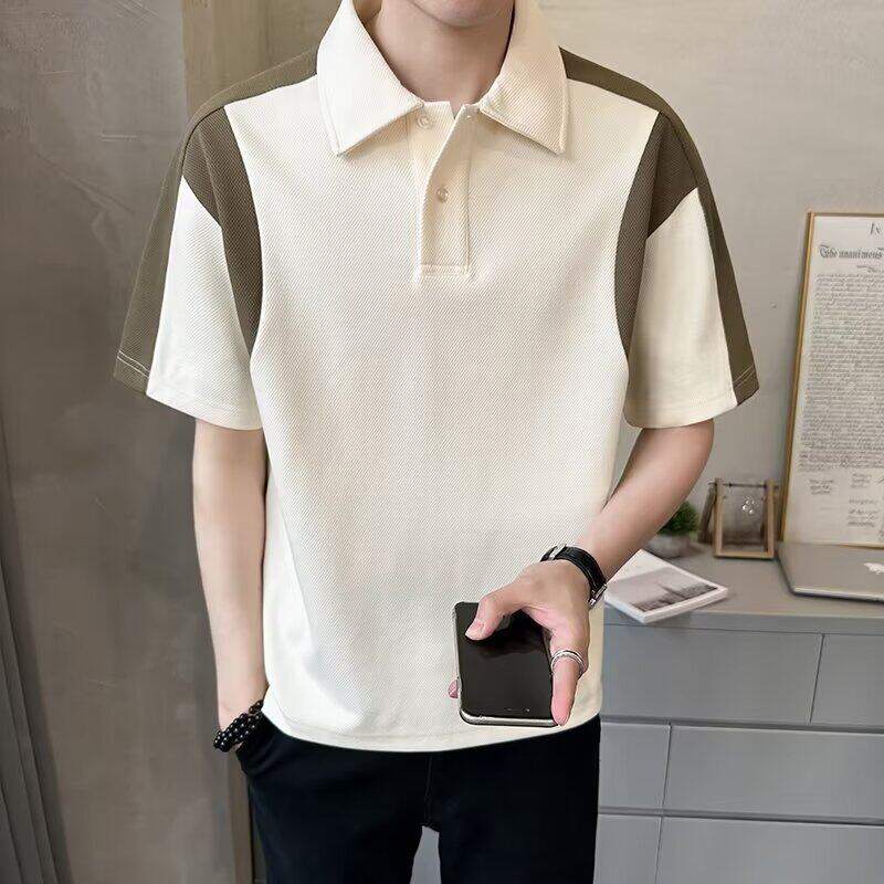 华夫格短袖短袖上衣夏季